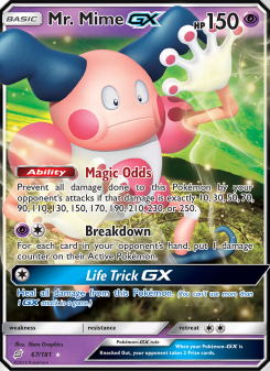 Mr. Mime GX - pokemon TCG Card
