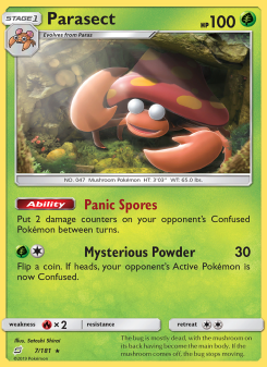Parasect - pokemon TCG Card