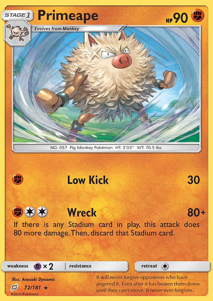 Primeape - Pokémon TCG Card