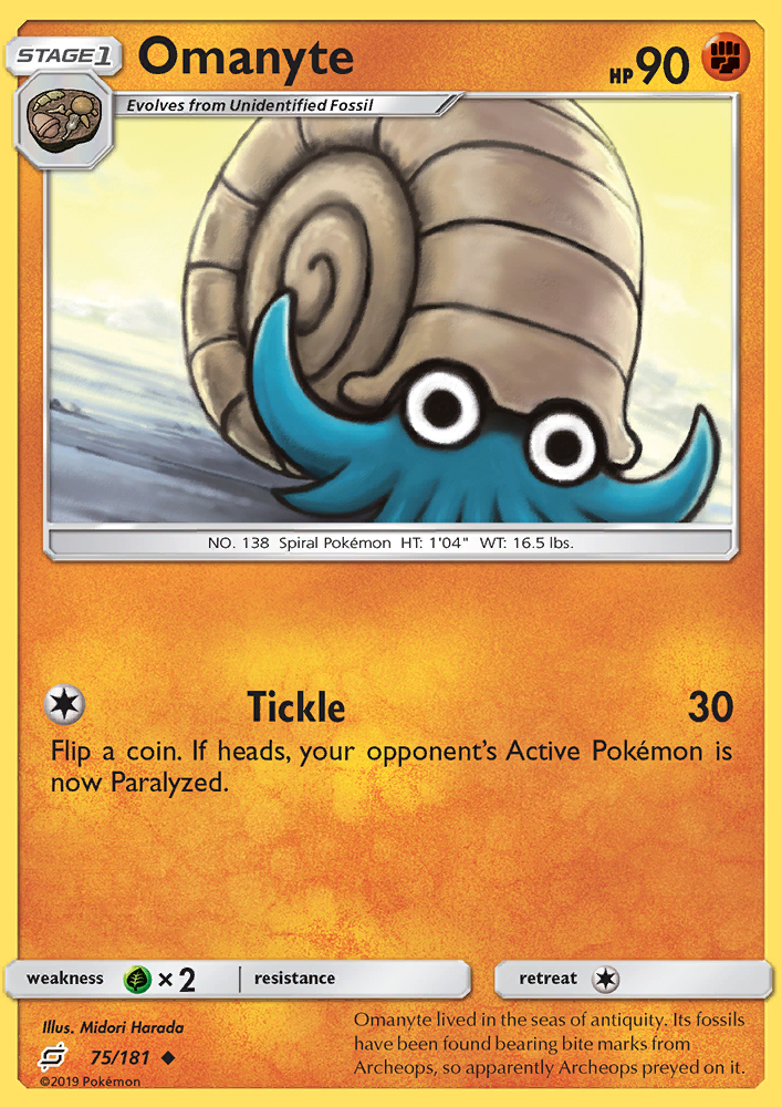 Omanyte - Pokémon TCG Card
