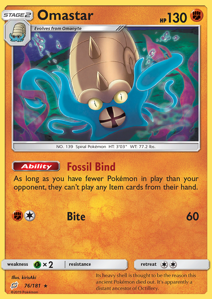 Omastar - Pokémon TCG Card
