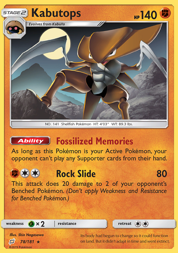 Kabutops - Pokémon TCG Card