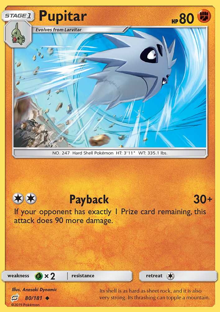 Pupitar - Pokémon TCG Card