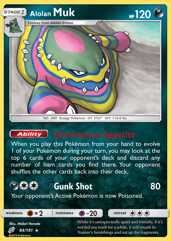 Alolan Muk - Pokémon TCG Card