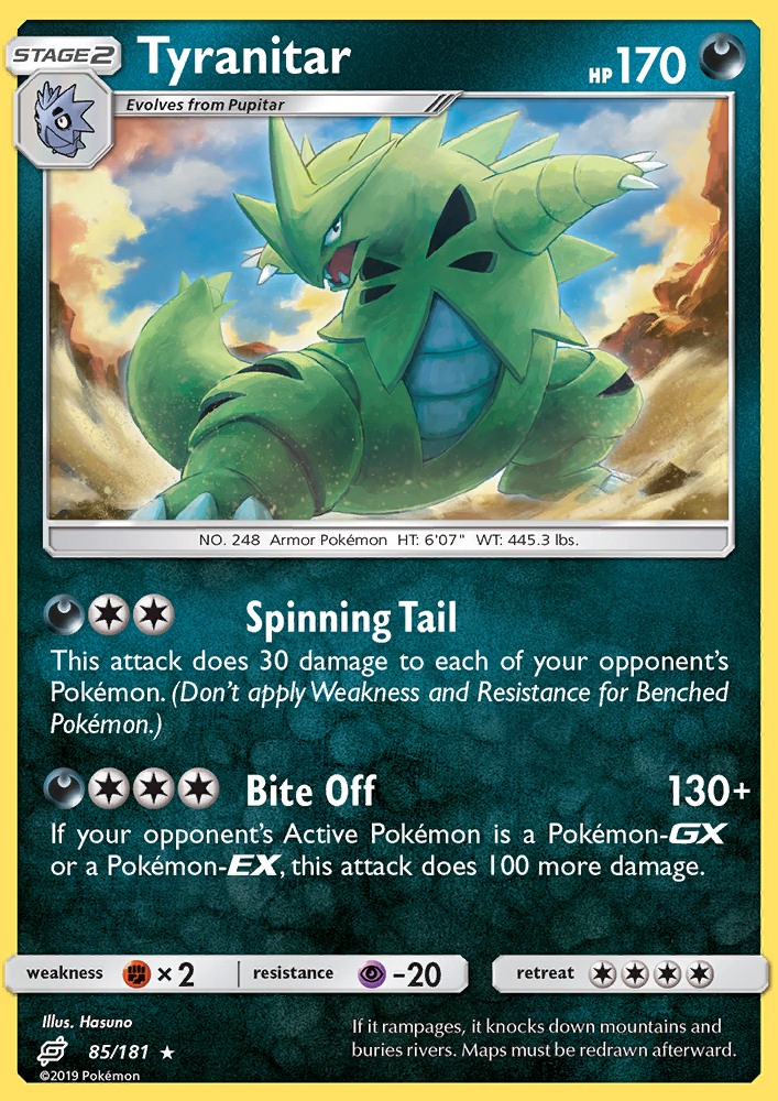 Tyranitar - Pokémon TCG Card
