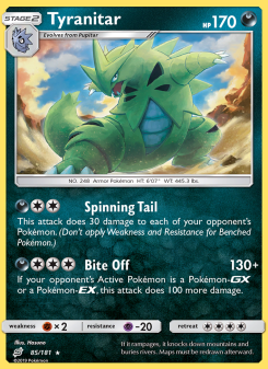 Tyranitar - pokemon TCG Card