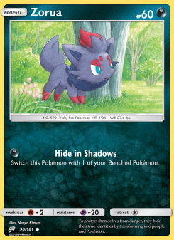 Zorua - pokemon TCG Card