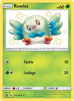 Rowlet - pokemon TCG Card