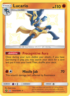 Lucario - pokemon TCG Card