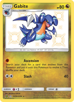 Gabite - pokemon TCG Card