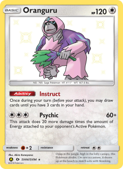 Oranguru - pokemon TCG Card