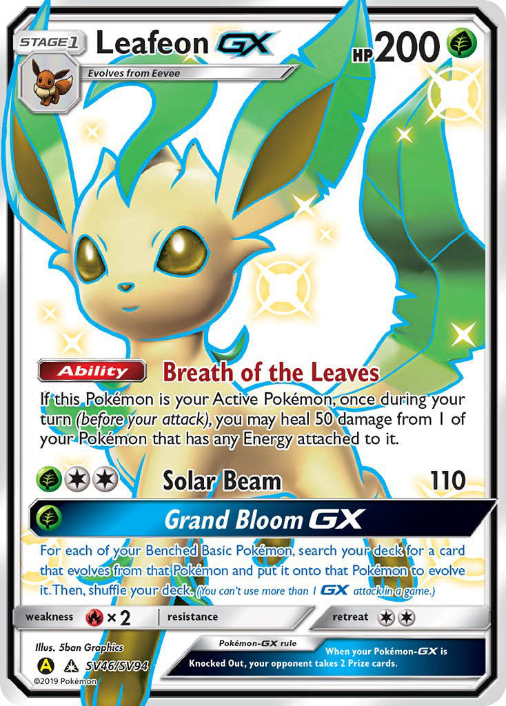 Leafeon-GX - Pokémon TCG Card