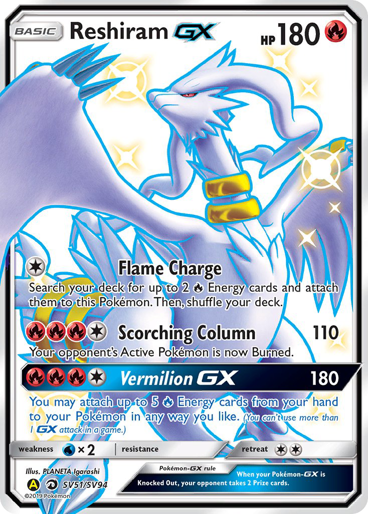 Reshiram-GX - Pokémon TCG Card