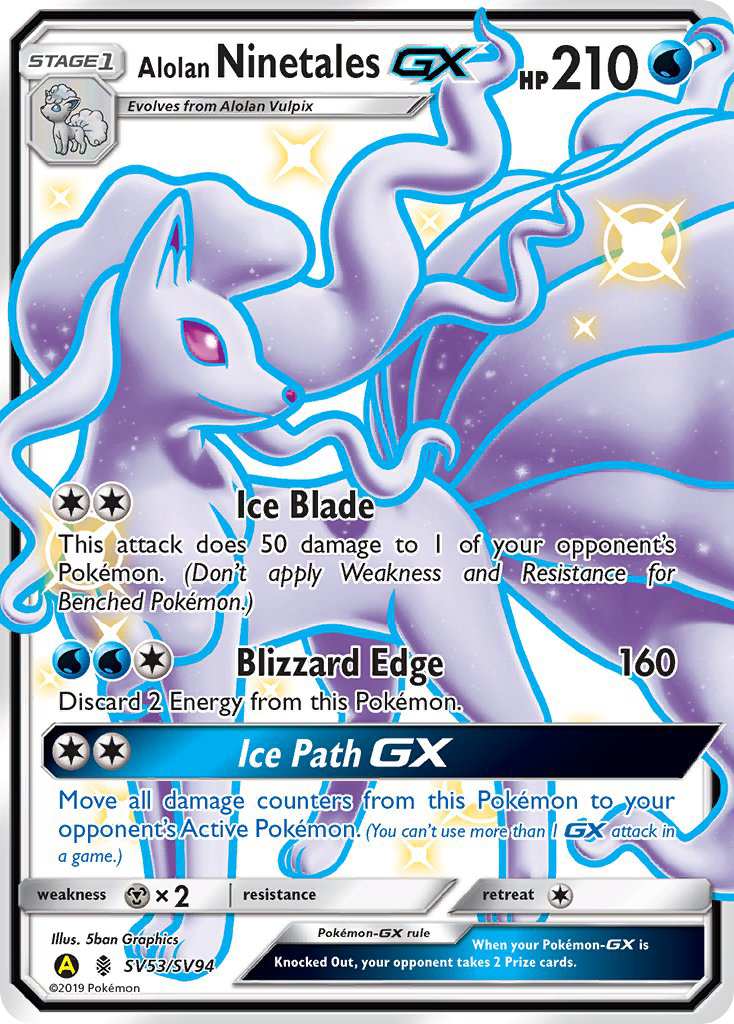 Alolan Ninetales-GX - Pokémon TCG Card
