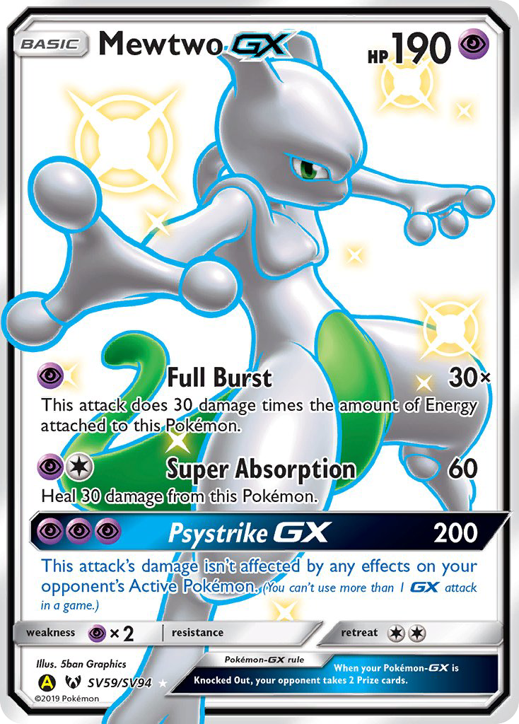 Mewtwo-GX - Pokémon TCG Card