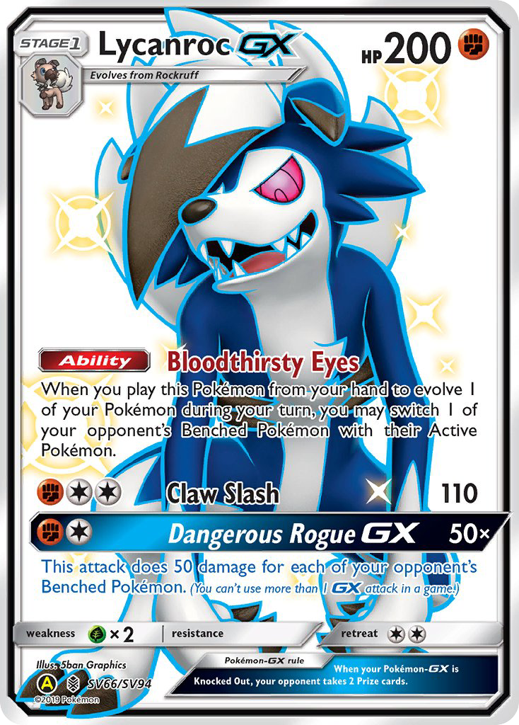 Lycanroc-GX - Pokémon TCG Card