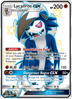 Lycanroc-GX - pokemon TCG Card