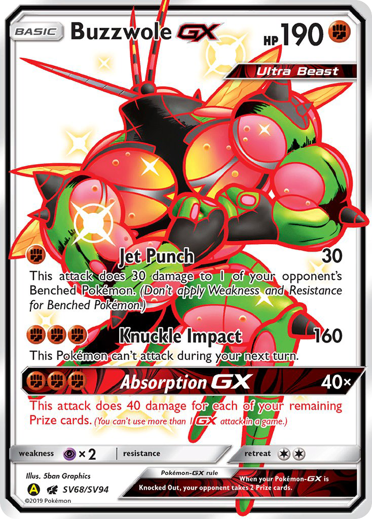 Buzzwole-GX - Pokémon TCG Card