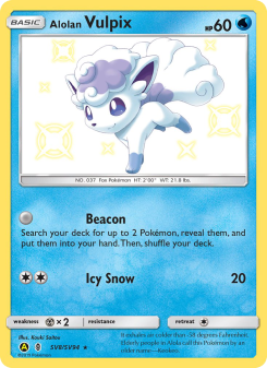 Alolan Vulpix - pokemon TCG Card