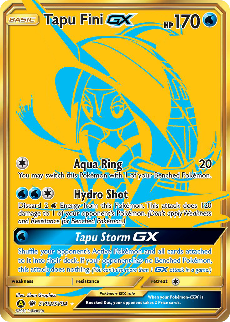 Tapu Fini-GX - Pokémon TCG Card