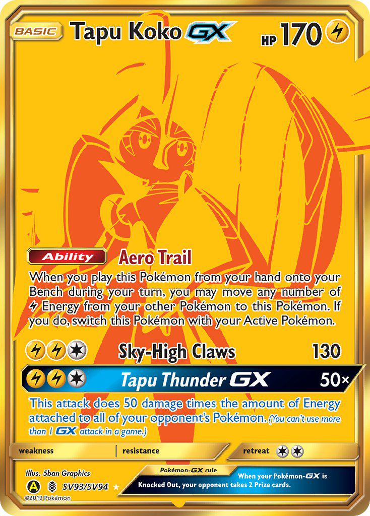 Tapu Koko-GX - Pokémon TCG Card