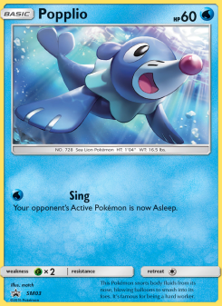 Popplio - pokemon TCG Card