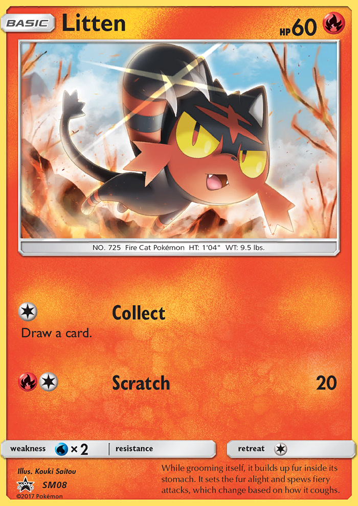 Litten - Pokémon TCG Card