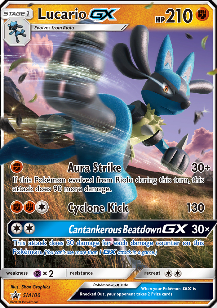 Lucario GX - Pokémon TCG Card