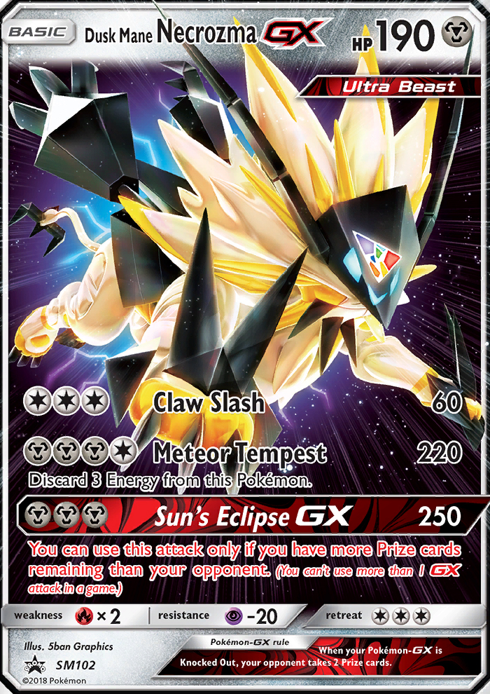 Dusk Mane Necrozma GX - Pokémon TCG Card