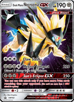 Dusk Mane Necrozma GX - pokemon TCG Card
