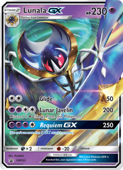 Lunala GX - pokemon TCG Card