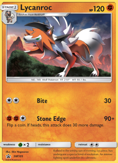 Lycanroc - pokemon TCG Card