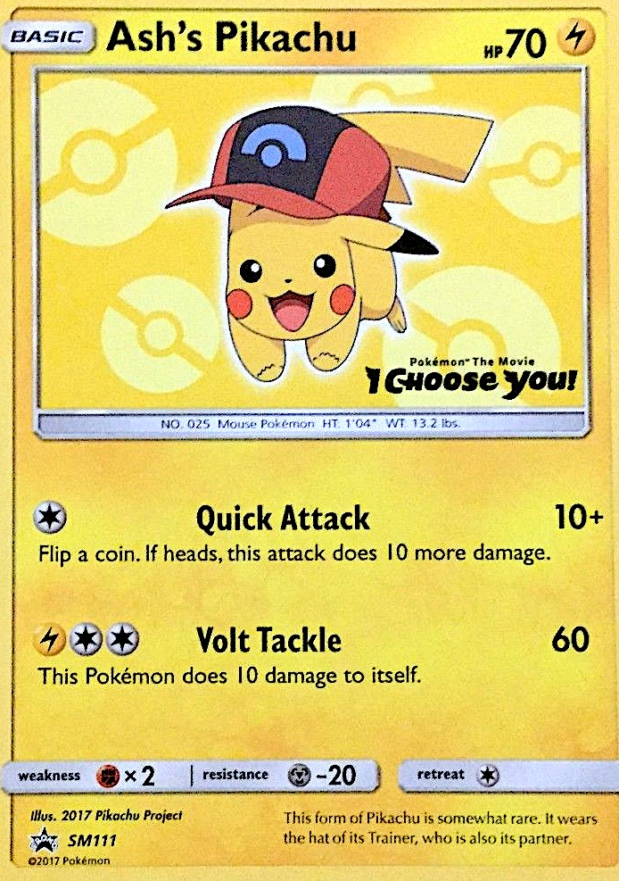 Ash's Pikachu - Pokémon TCG Card