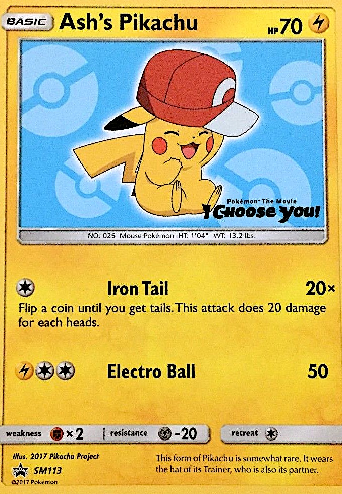 Ash's Pikachu - Pokémon TCG Card