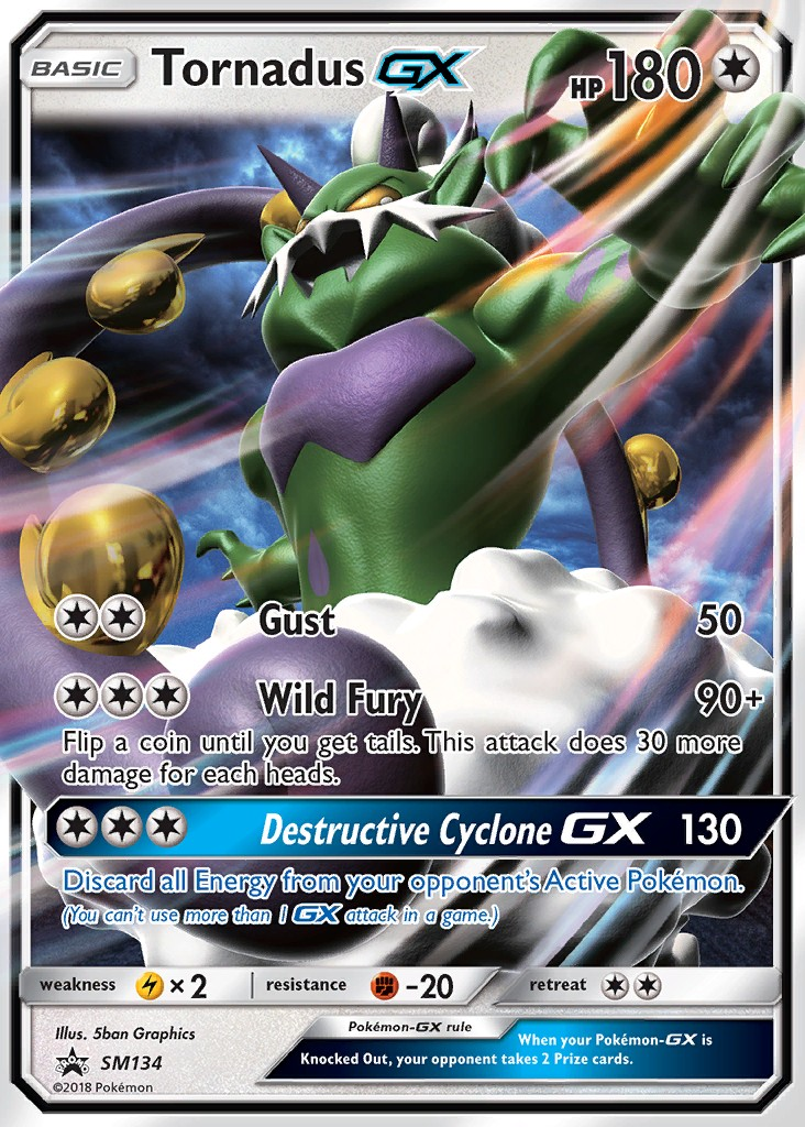 Tornadus GX - Pokémon TCG Card