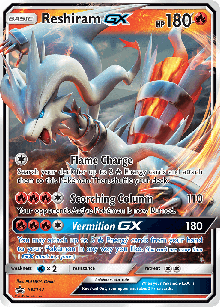Reshiram GX - Pokémon TCG Card