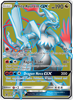 White Kyurem GX - pokemon TCG Card