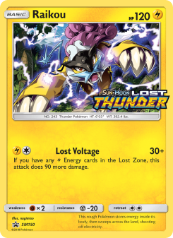 Raikou - pokemon TCG Card