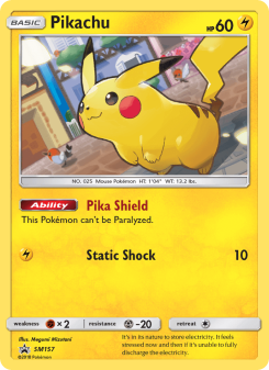 Pikachu - pokemon TCG Card