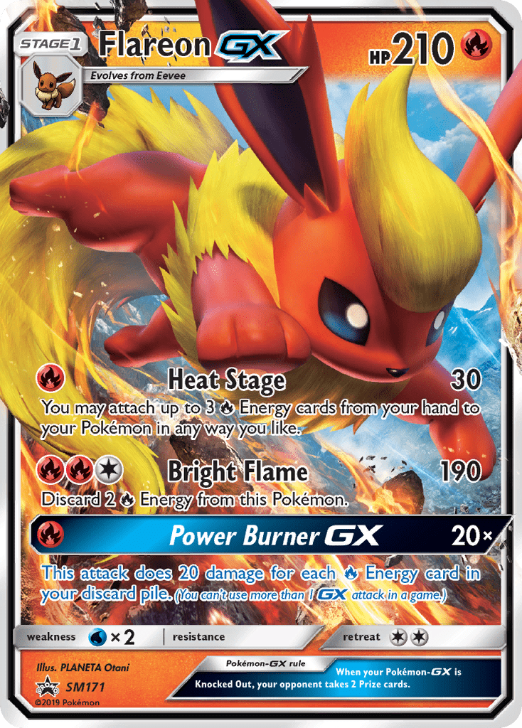 Flareon GX - Pokémon TCG Card