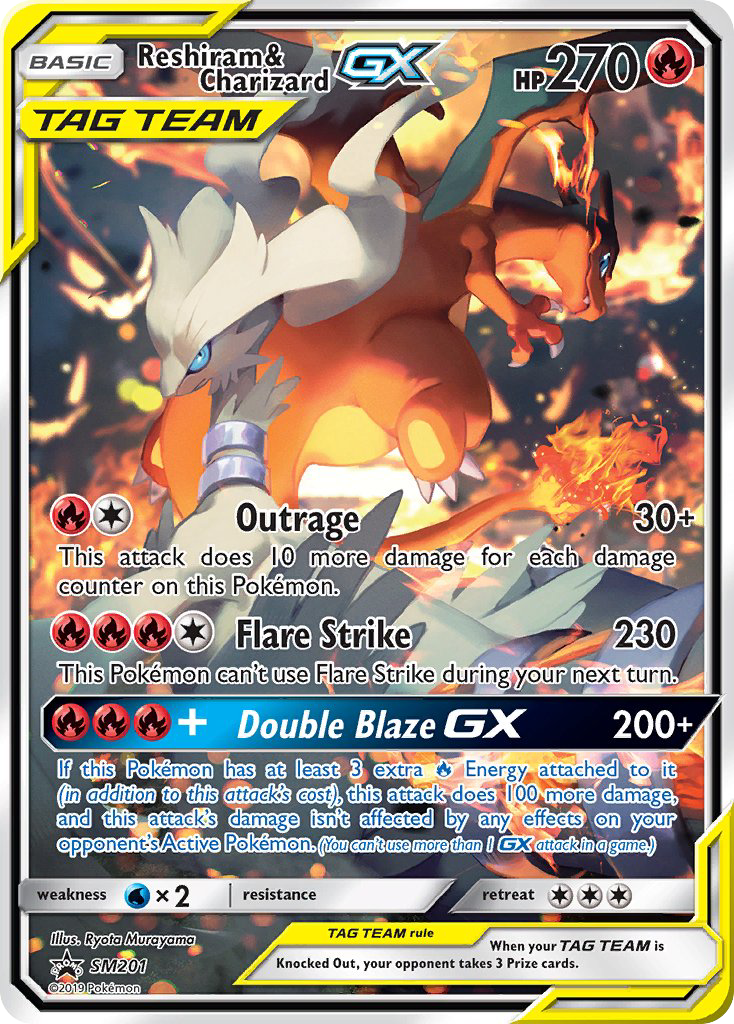Reshiram & Charizard GX - Pokémon TCG Card