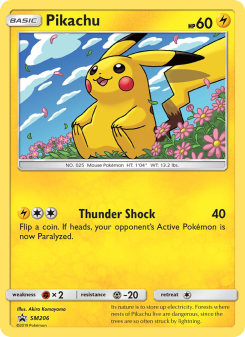 Pikachu - pokemon TCG Card