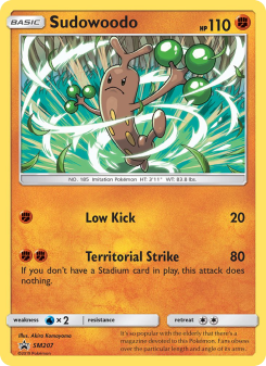 Sudowoodo - pokemon TCG Card