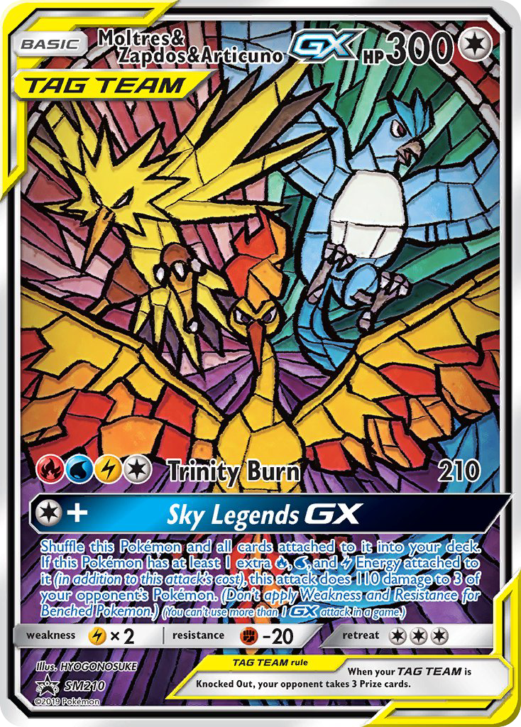 Moltres & Zapdos & Articuno GX - Pokémon TCG Card