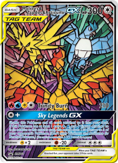 Moltres & Zapdos & Articuno GX - pokemon TCG Card