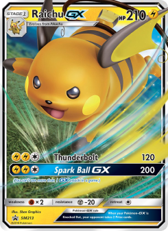 Raichu GX - pokemon TCG Card