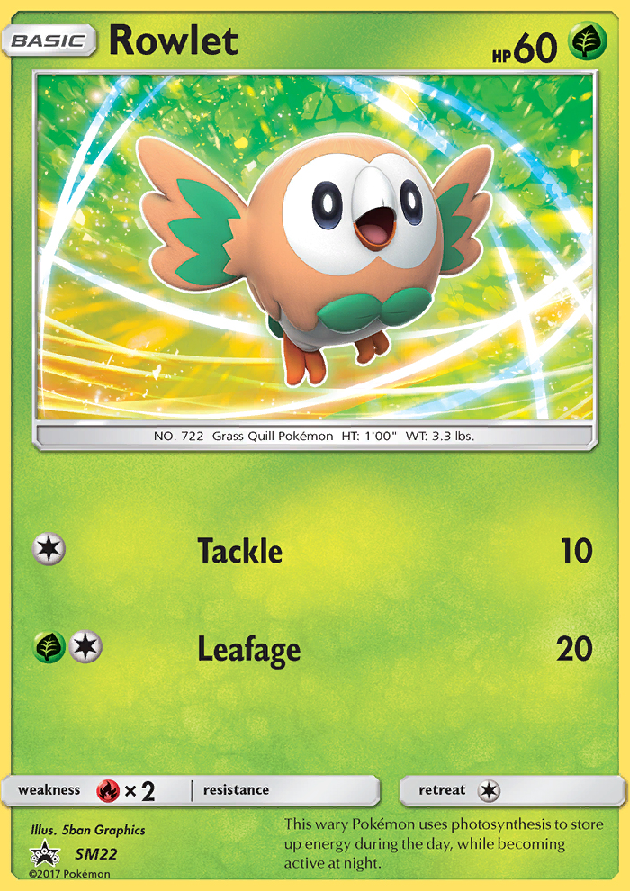 Rowlet - Pokémon TCG Card