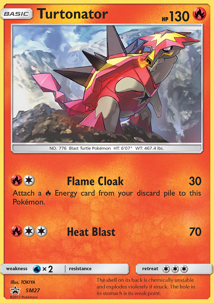 Turtonator - Pokémon TCG Card