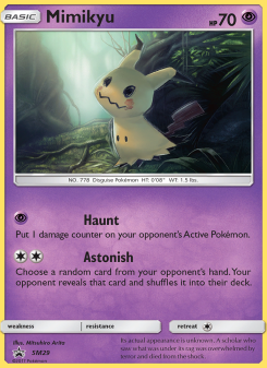 Mimikyu - pokemon TCG Card