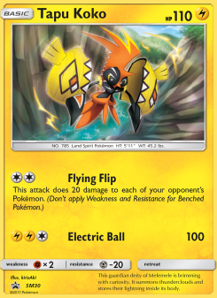 Tapu Koko - pokemon TCG Card